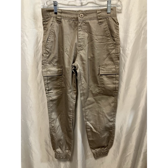 CHAMS Boys Khaki Cargo Joggers Pants Size 12 New w/o Tags - Picture 1 of 4